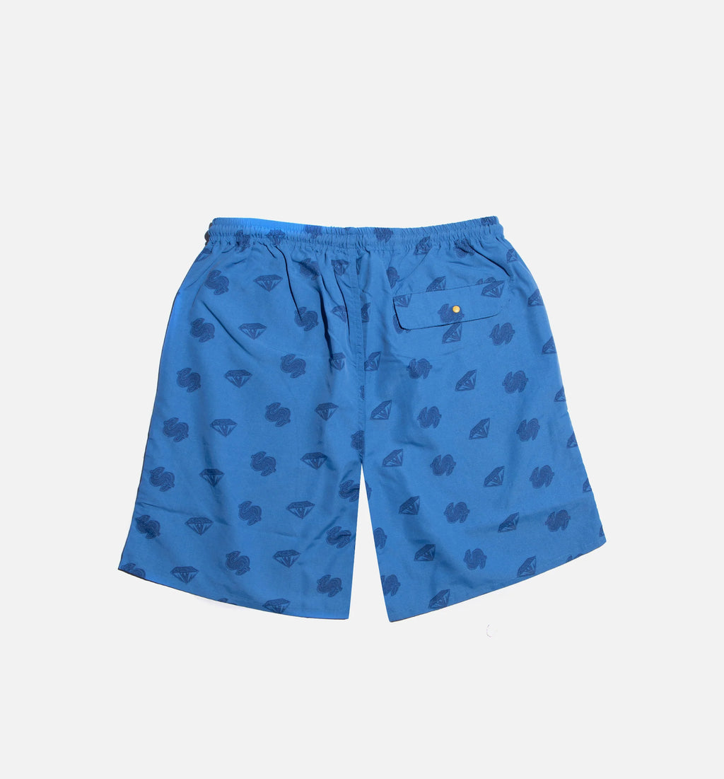 Cream Short Mens Shorts Blue