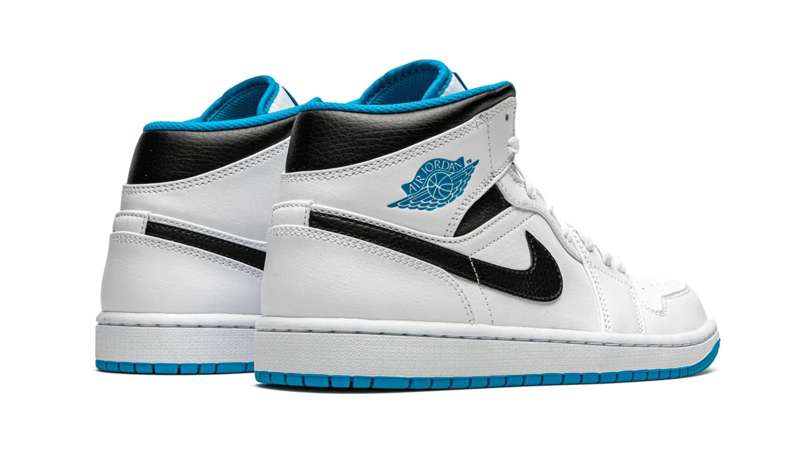 Air Jordan 1 Mid White Laser Blue