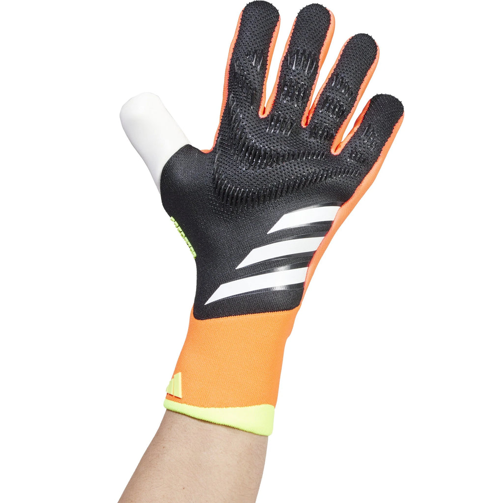 adidas Predator Pro Goalkeeper Gloves Black Solar Red Yellow