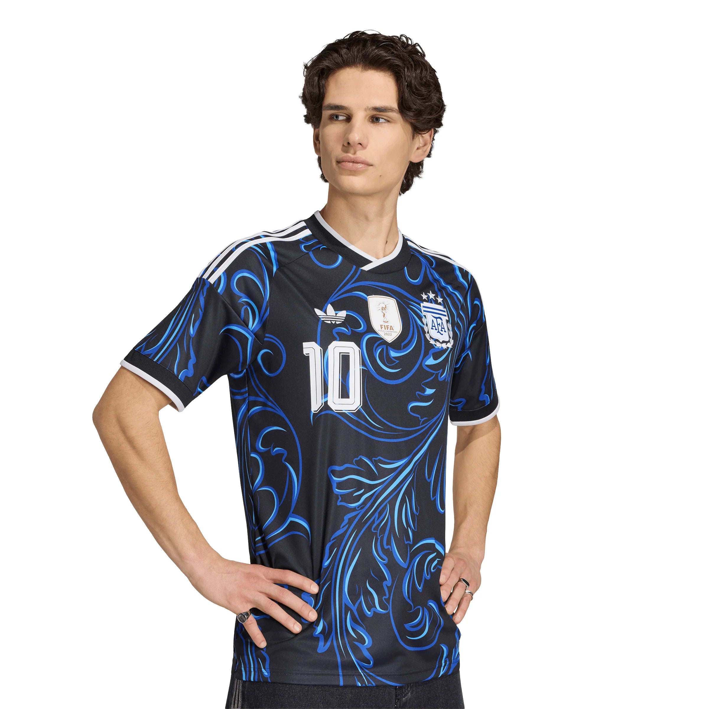 adidas Argentina Away Messi Mens Soccer Jersey 2026 Black Blue