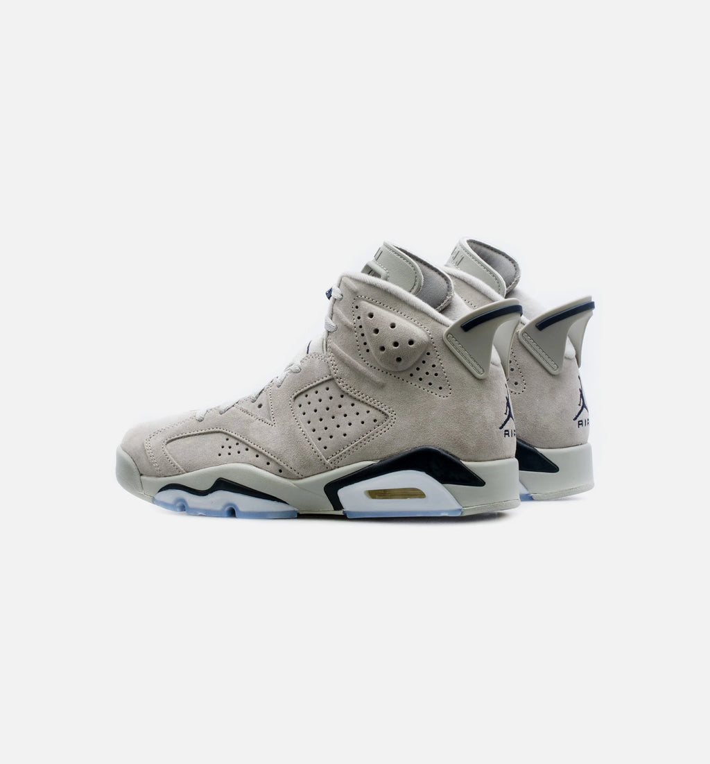 Air Jordan 6 Retro Georgetown Mens Lifestyle Shoe Grey Navy Blue Free Shipping