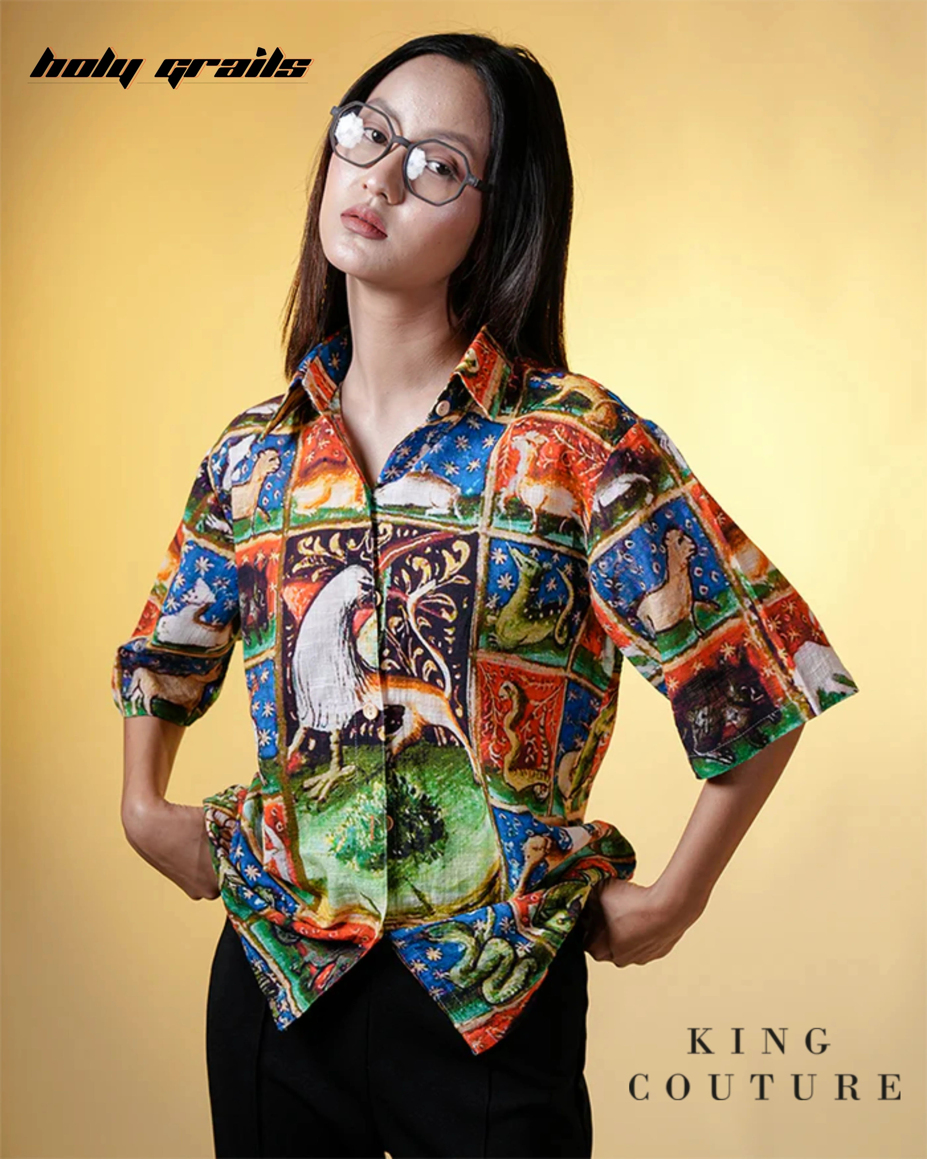 Animalia Dream Half Sleeve Shirt HG x King Couture
