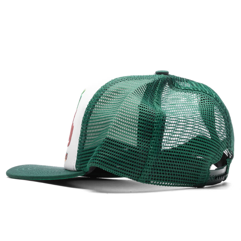 Palms Hat Green White