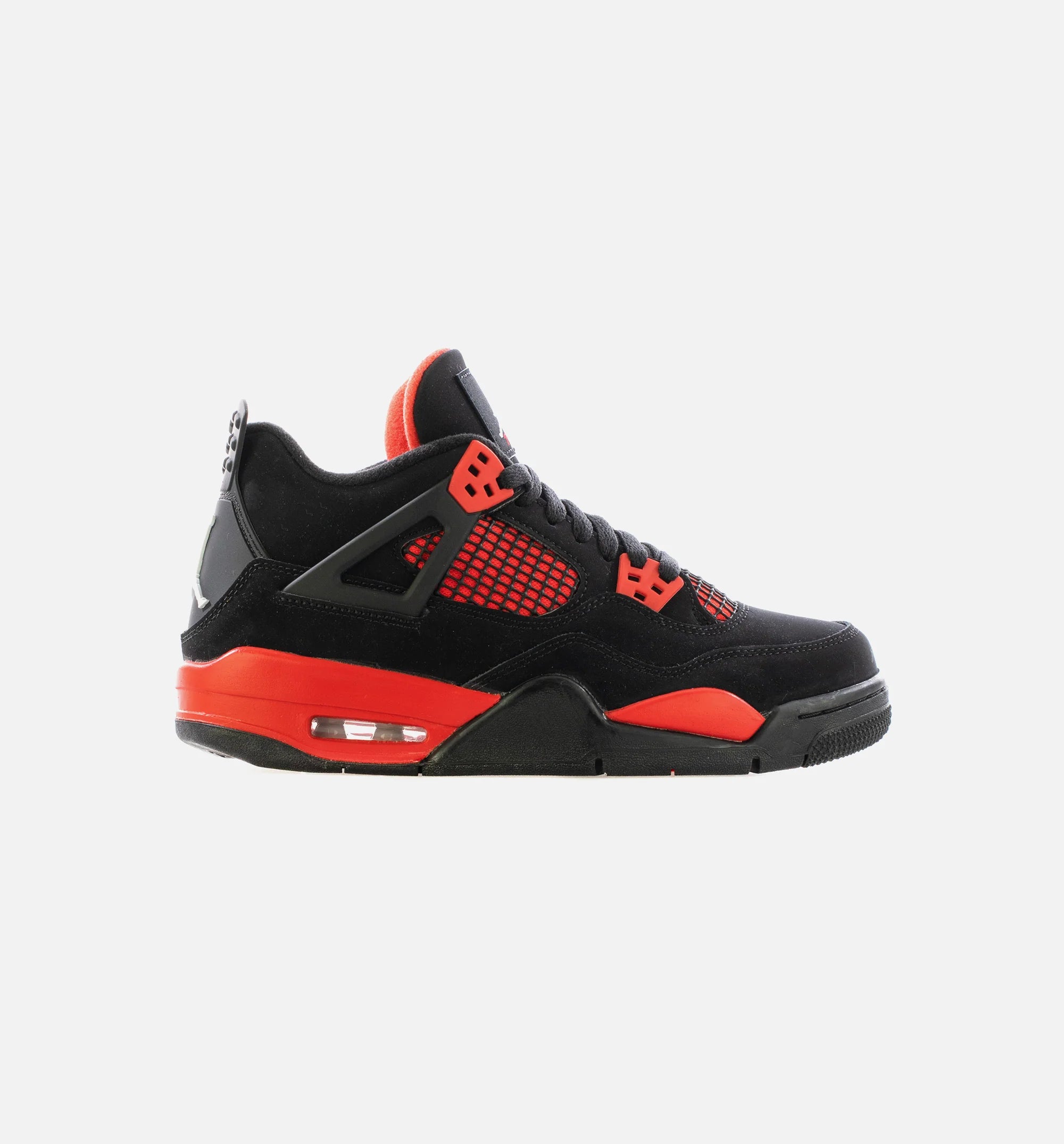 Air Jordan 4 Retro Red Thunder Grade School Lifestyle Shoe Black Red Limit One Per Customer