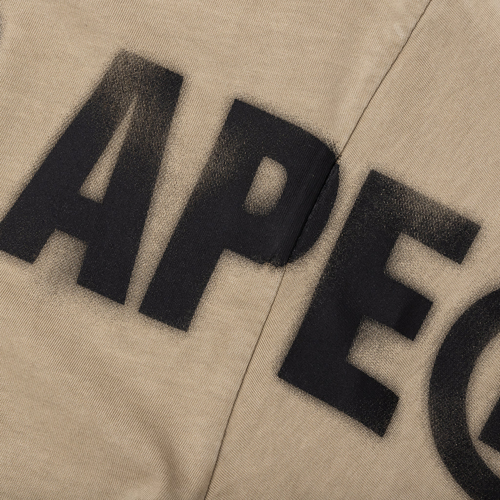 Spray Ape Head Tee Beige