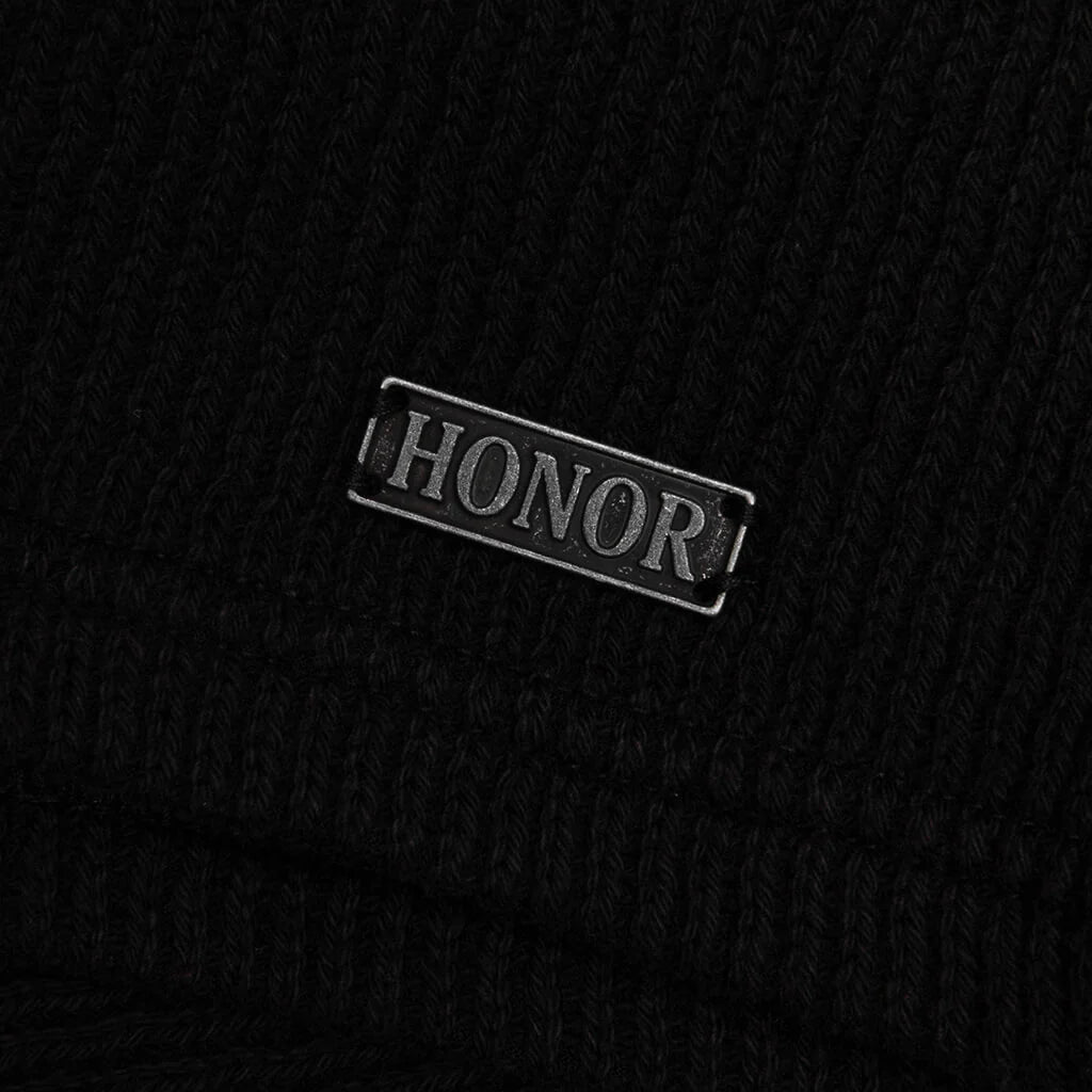 Rib Knit Drawcord 7 Shorts Black