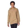 Santa Cruz Womens Free Spirit Floral P O Hooded Boyfriend Sweatshirt Sandstone