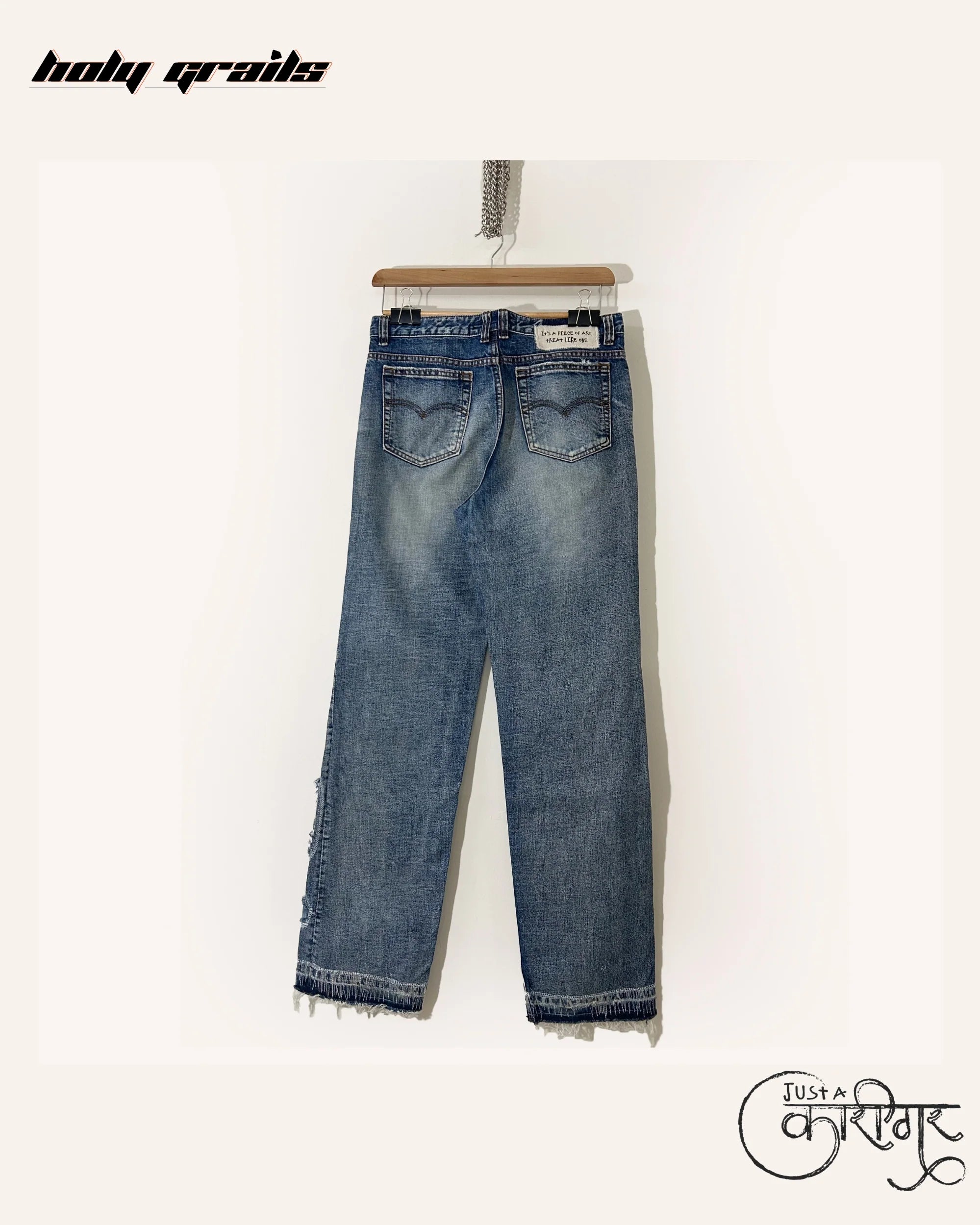 Just A Random Blue Denim Jeans HG x Just A Karigar