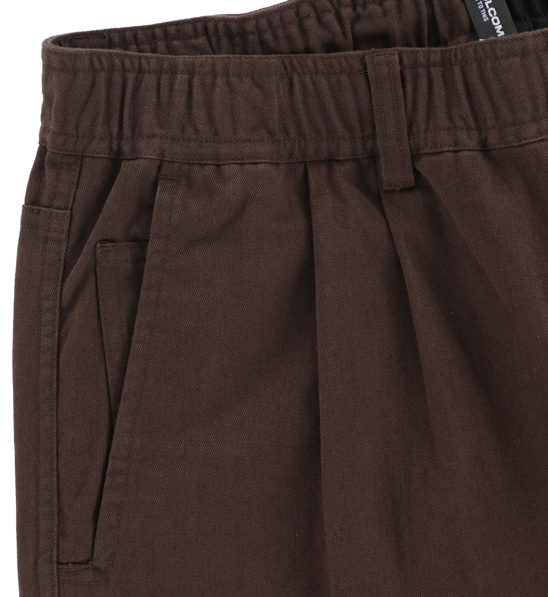 Volcom Chillow Pleated EW Pants Cacao