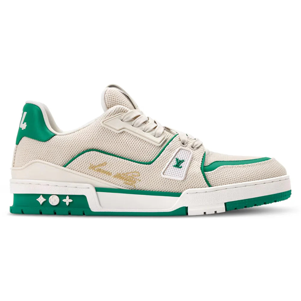 LV Trainer Green Canvas