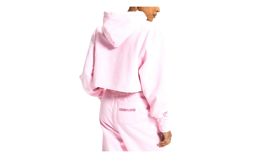 Candy Land Reverse Weave Cropped Hoodie WMNS "Pink Candy" WL659 590735PKN