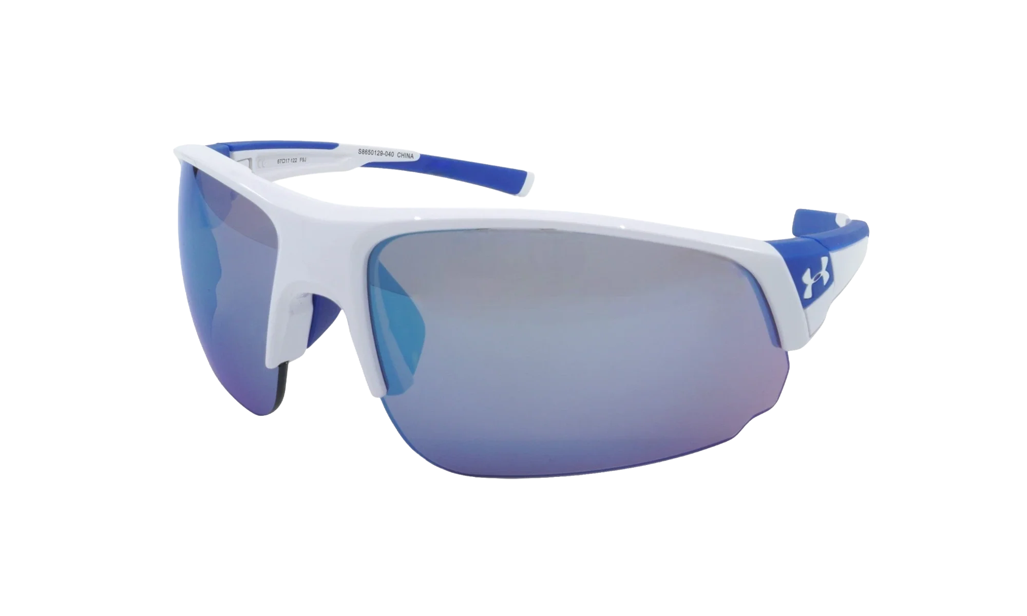 Changeup Dual Sunglasses "Gray Mirror - Shiny White / Royal Blue" S8650129 040