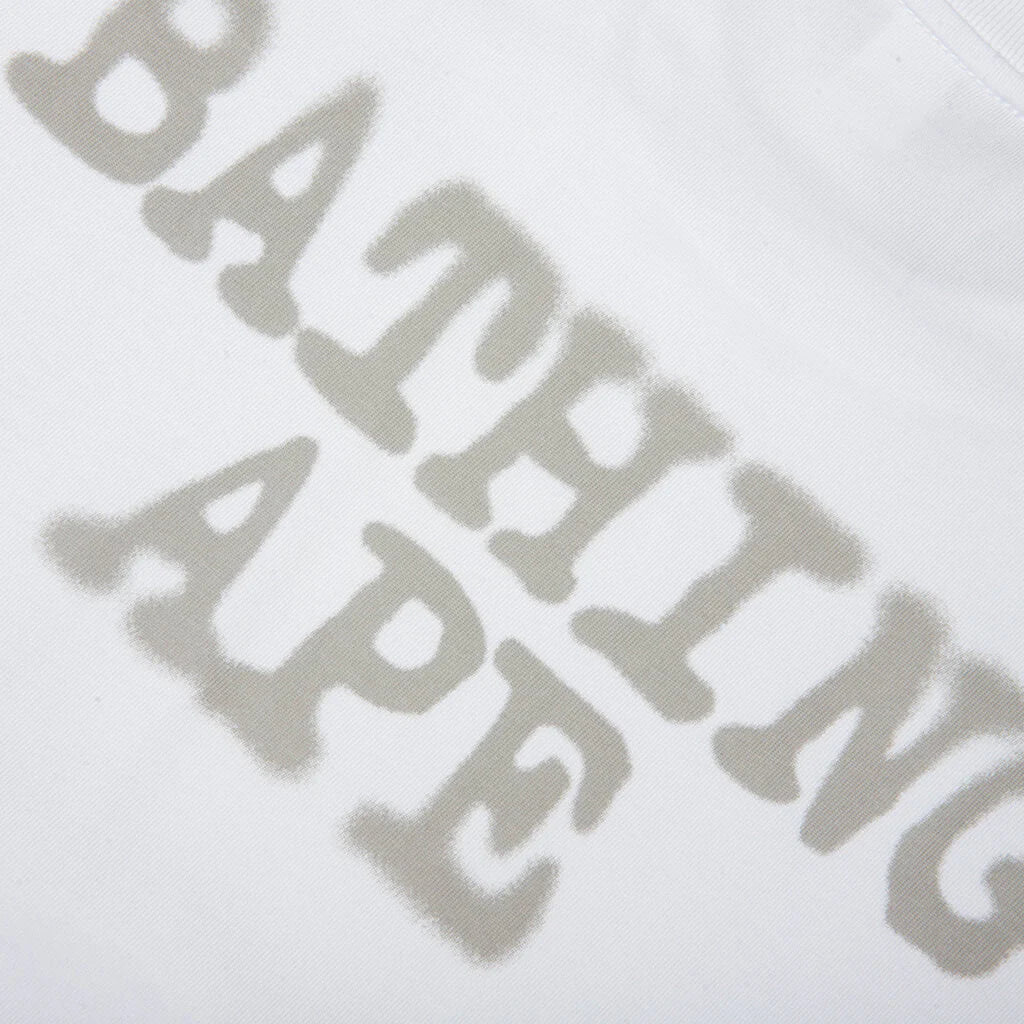 Spray Paint Ape Head Relaxed Fit Tee 1 White