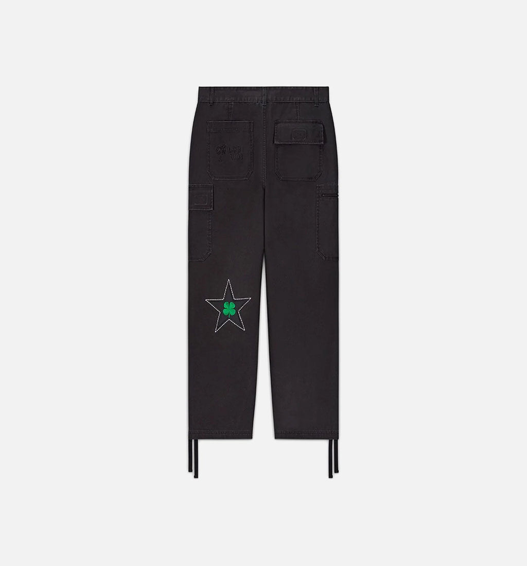 Patta Four Leaf Clover Cargo Mens Pants Black