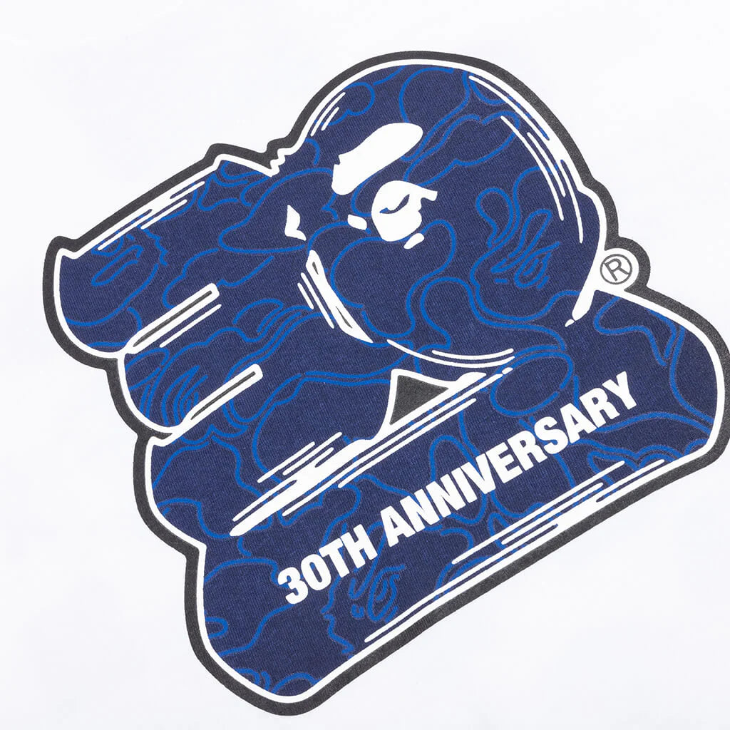 Bape 30th Anniversary Tee 2 White Navy