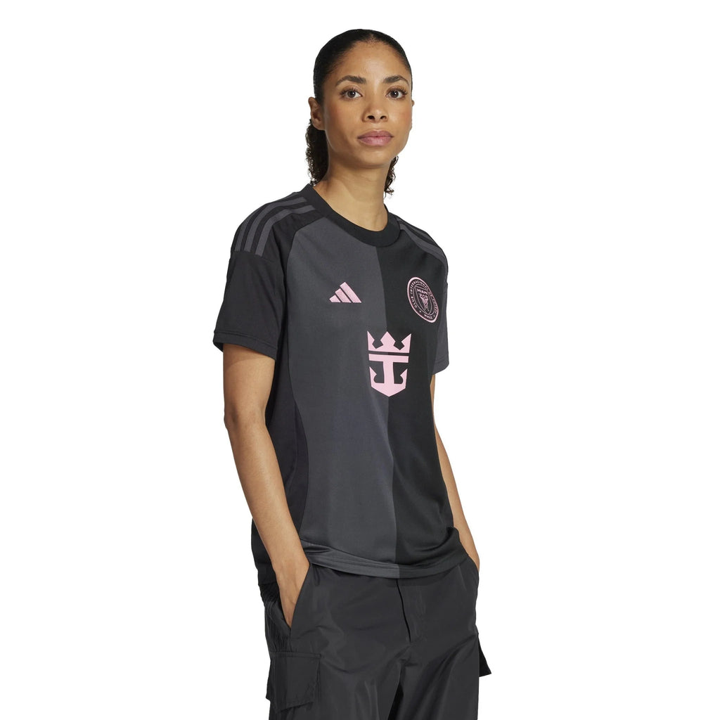 adidas Womens Inter Miami CF Messi Away Jersey 25 26 Black