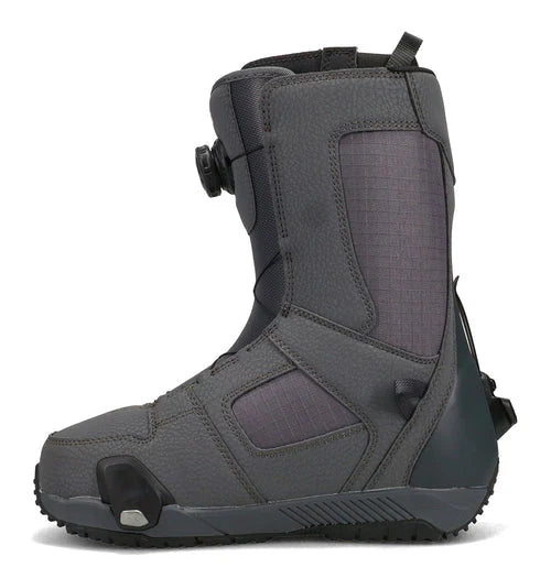 DC Mens 2026 Phase BOA Pro Step On Snowboard Boots Dark Grey