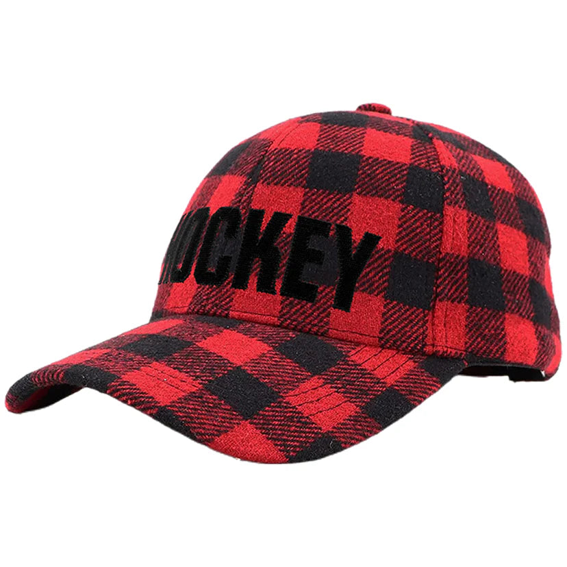 Hockey Plaid Hat Red