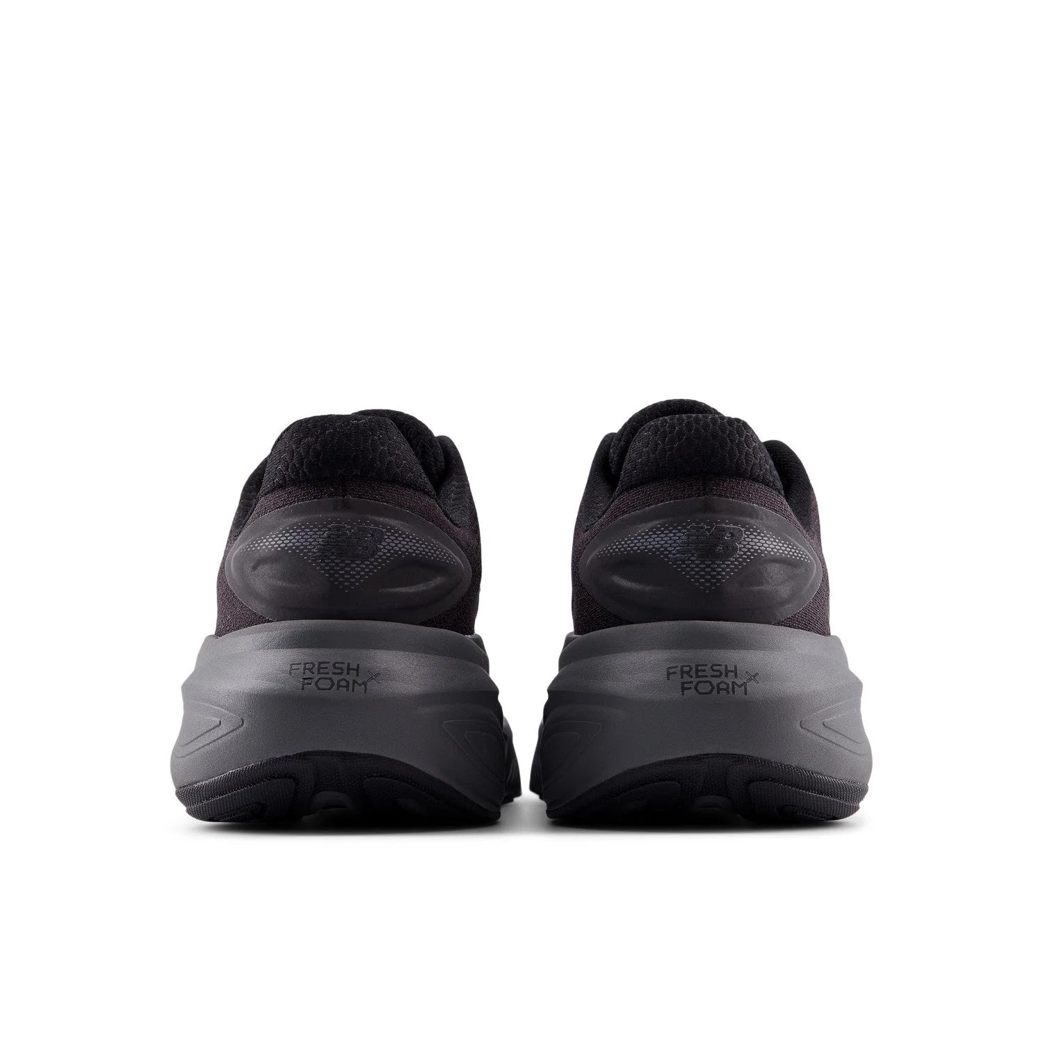 Men's Fresh Foam X More v6 in Black with Castlerock and Black Metallic