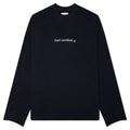 Dont Overthink It L S Tee Navy