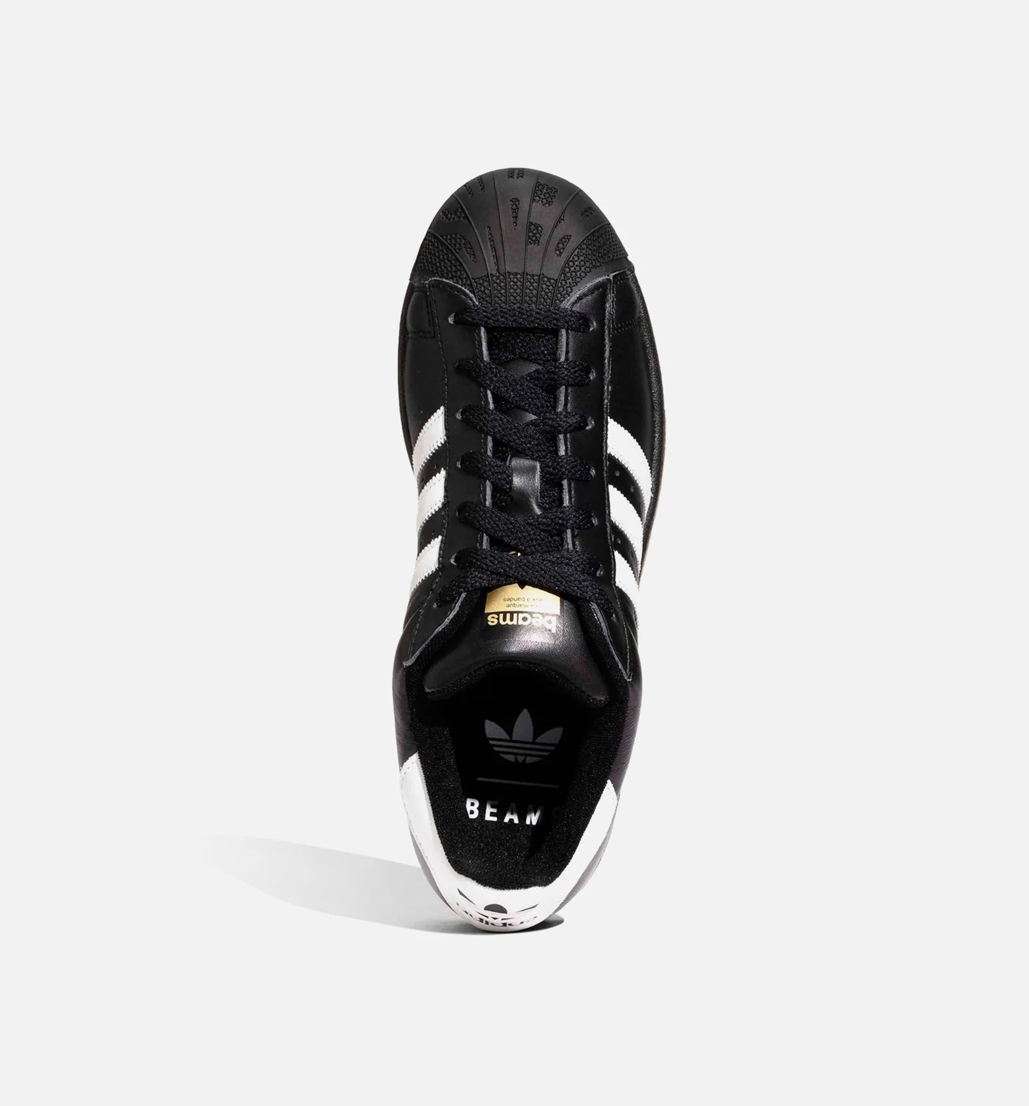 Beams x Superstar Mens Lifestyle Shoe Core Black Footwear White Gold Metallic