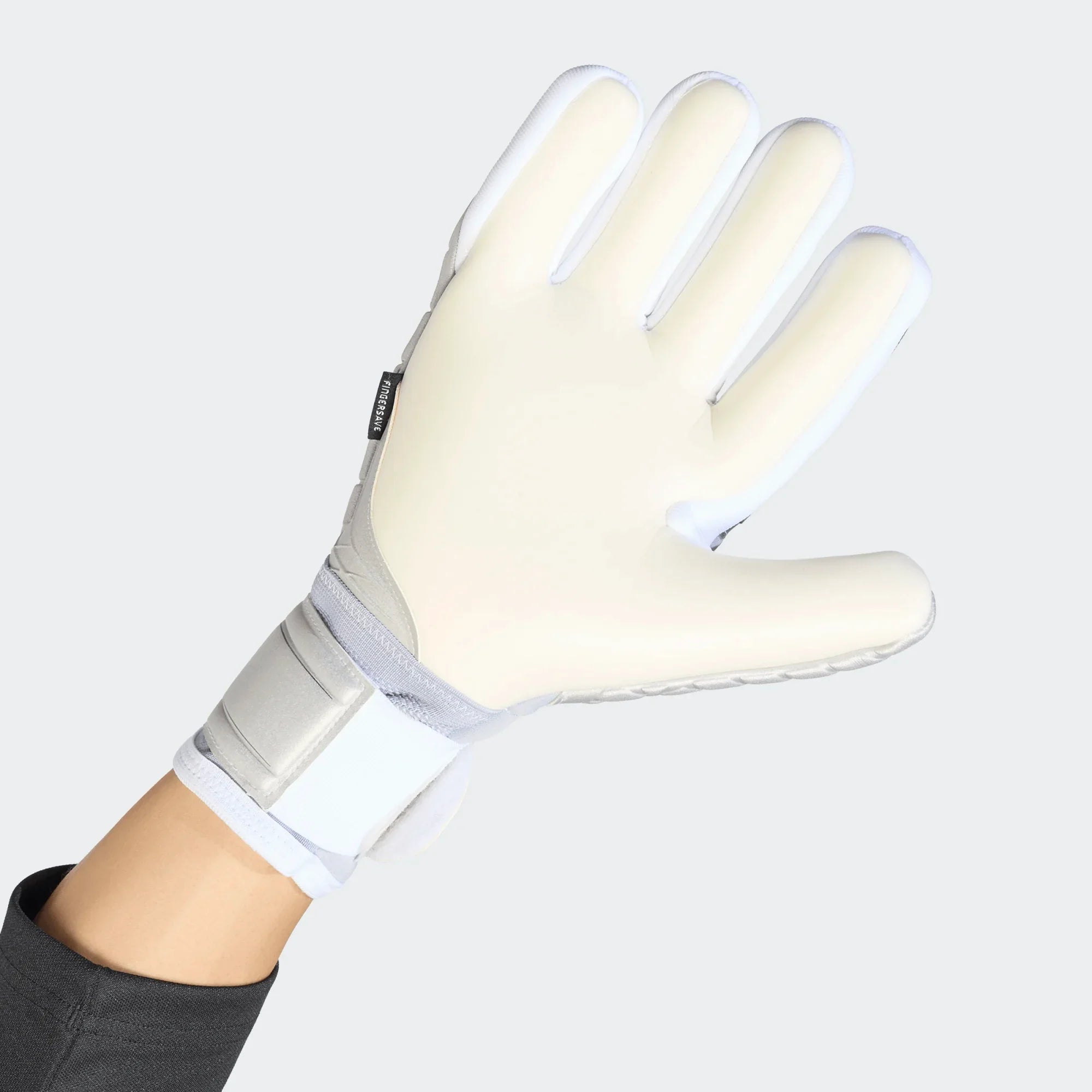 adidas Copa Pro Fingersave Goalkeeper Soccer Glove Silver White