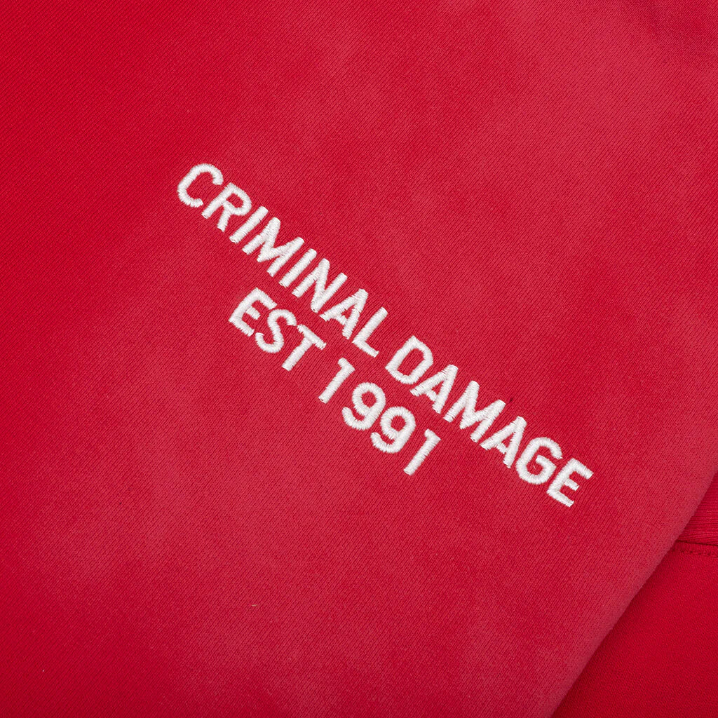 Samurai Hood Washed Red