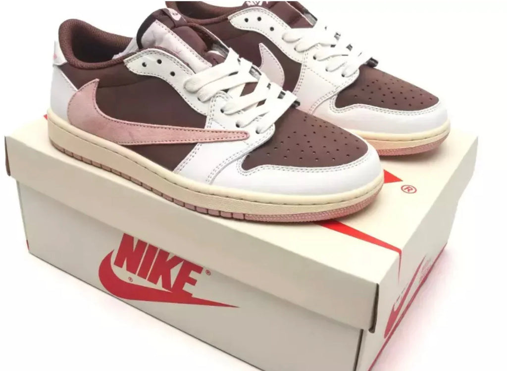 Travis Scott x Air Jordan 1 Low OG Dark Pony Pink Oxford