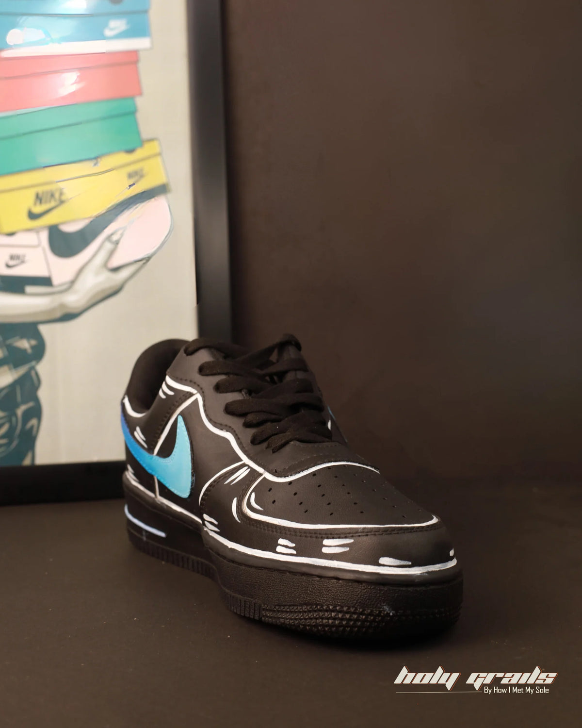 Air Force 1 x Midnight Azure Swoosh