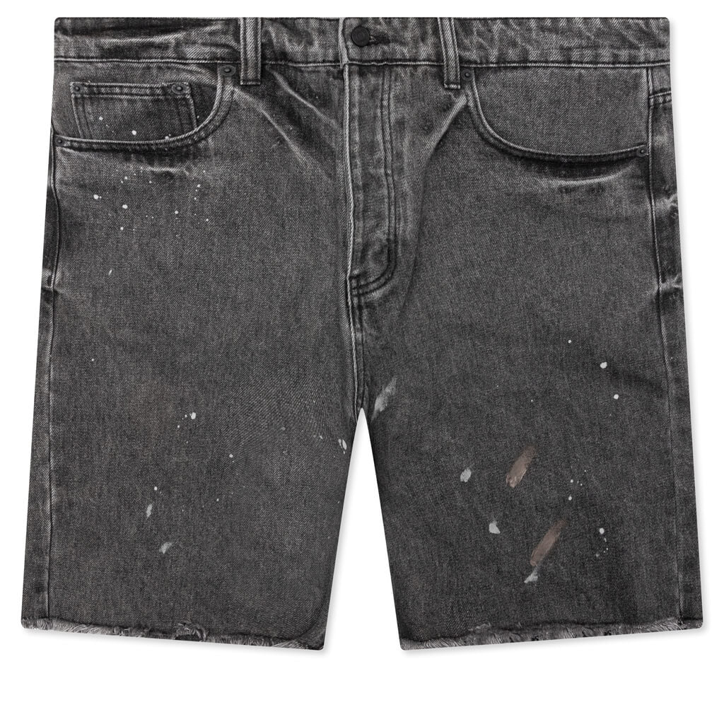 Berry Wide Denim Short Vintage Black
