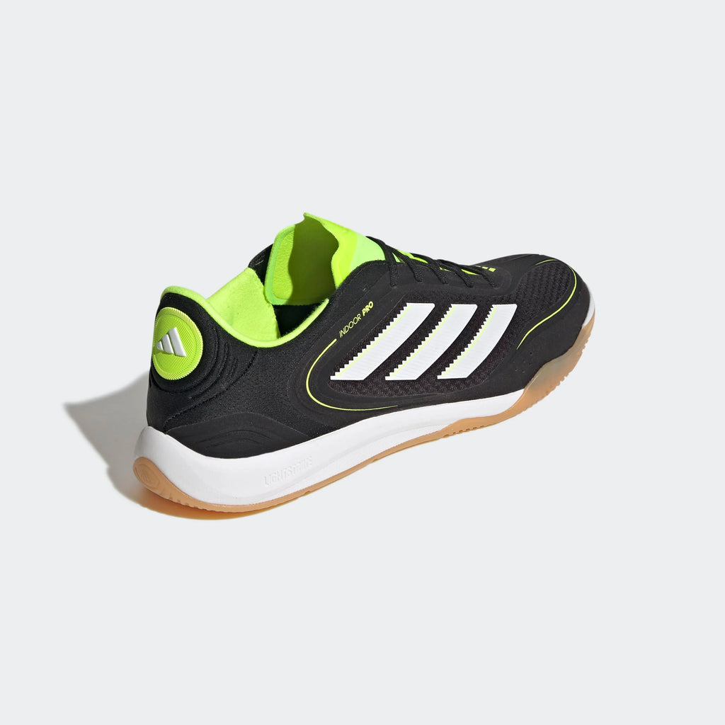 adidas Copa Court Pro IN Indoor Mens Soccer Shoes Black White Lemon