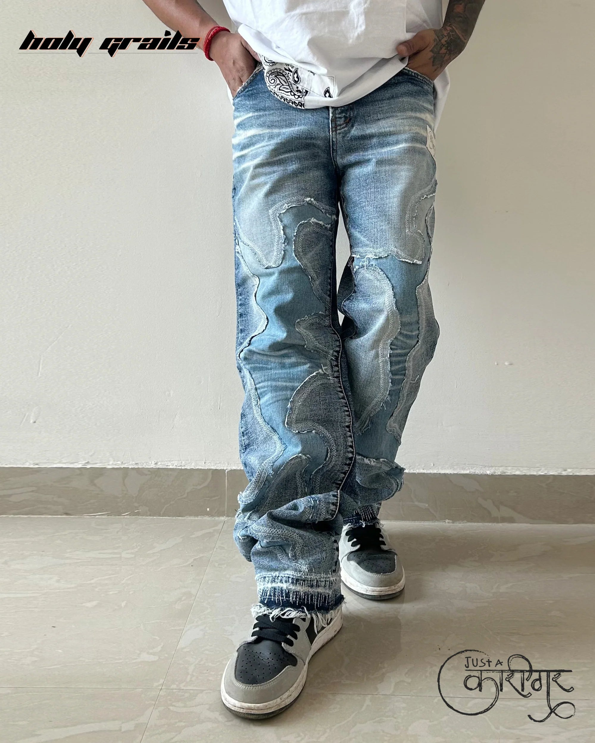 Just A Random Blue Denim Jeans HG x Just A Karigar