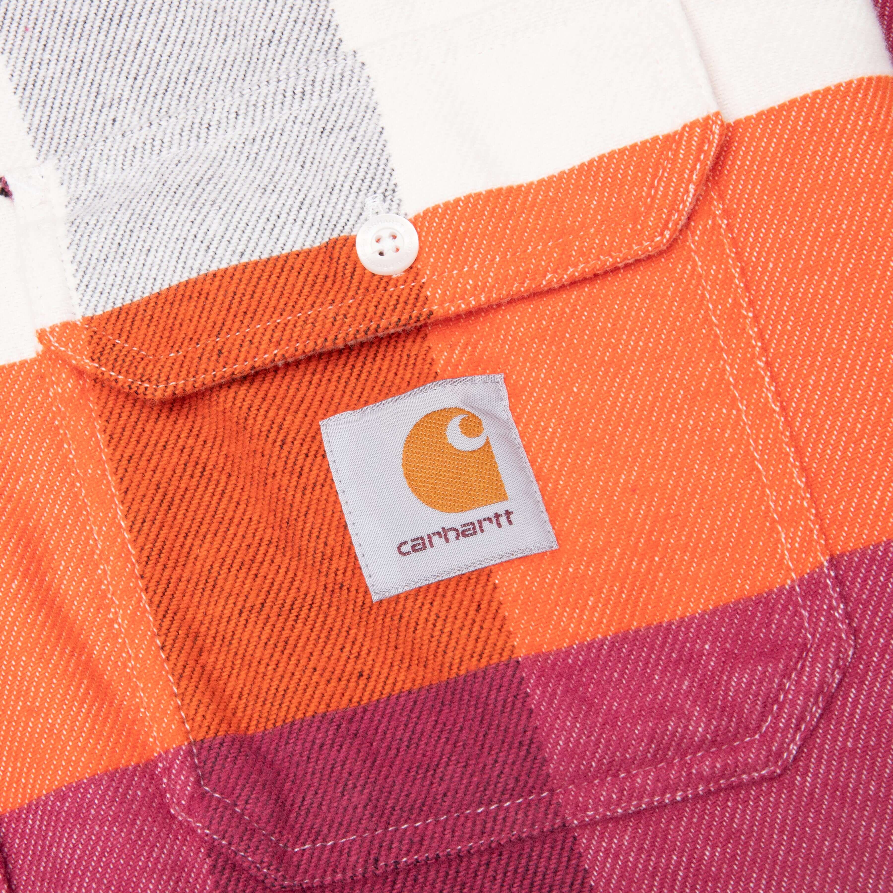 Lyman L S Shirt Lyman Check Kumquat