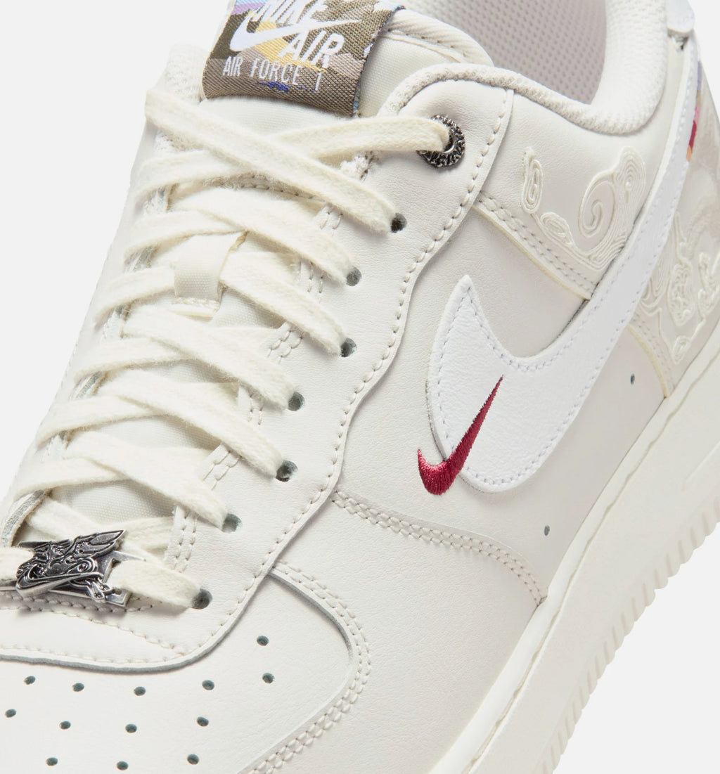 Air Force 107 Low Lunar New Year Mens Lifestyle Shoe Phantom Sail White