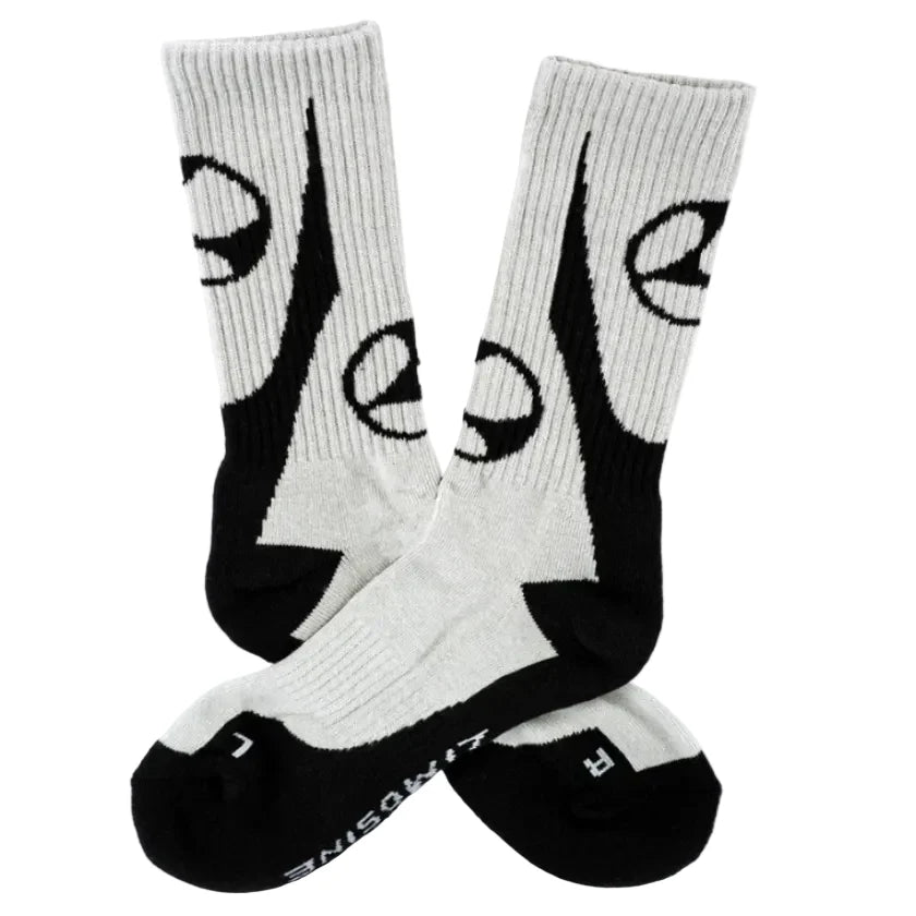 Limosine Leddy Sock Grey Black