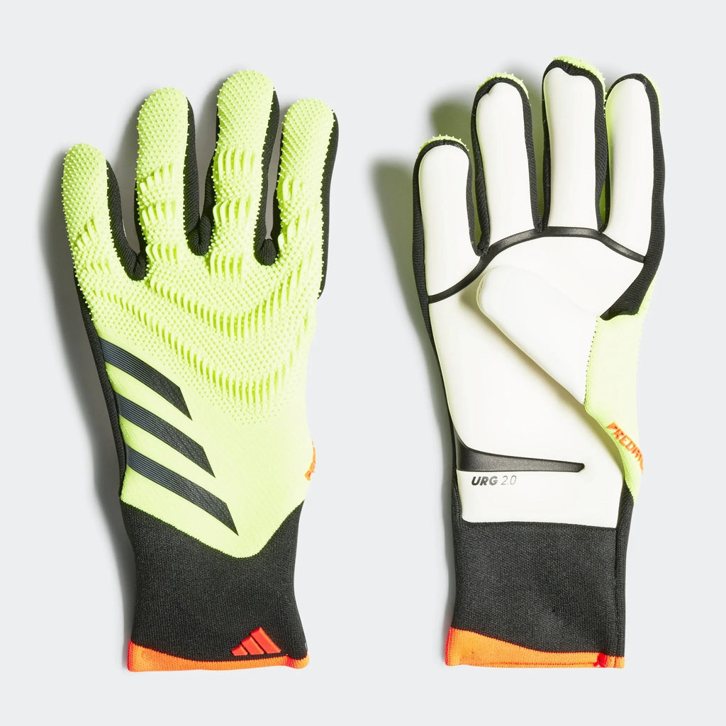 adidas Predator Pro Goalkeeper Gloves Solar Yellow Black Solar Red