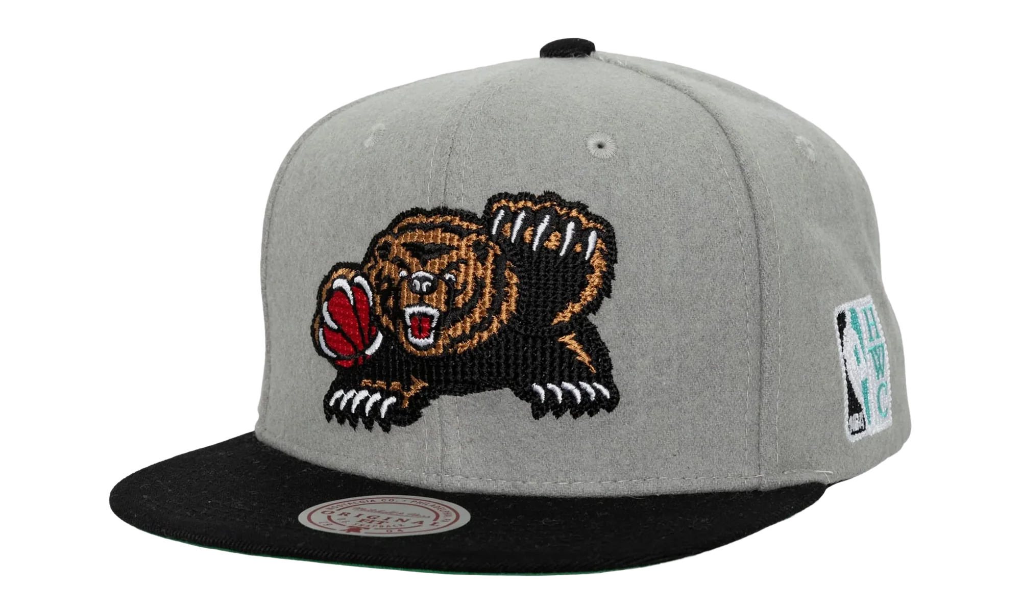 NBA Hardwood Classics Melt Stitch Snapback Cap "Vancouver Grizzlies - Grey" HS8959 VGRGREY