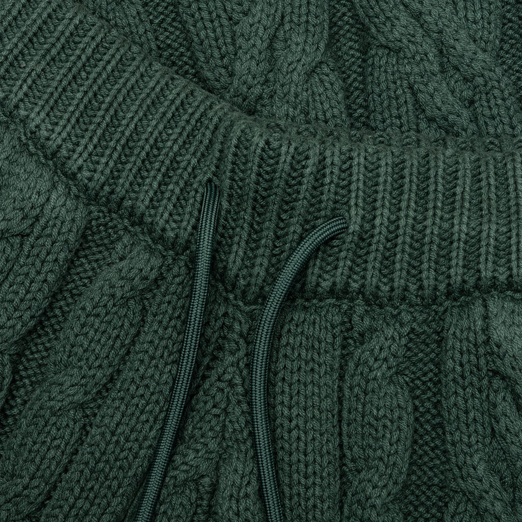 Cable Knit Pant Green
