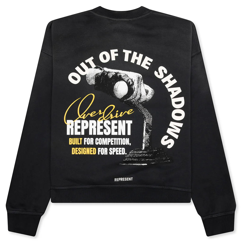 Out Of The Shadows Sweatshirt Stained Black