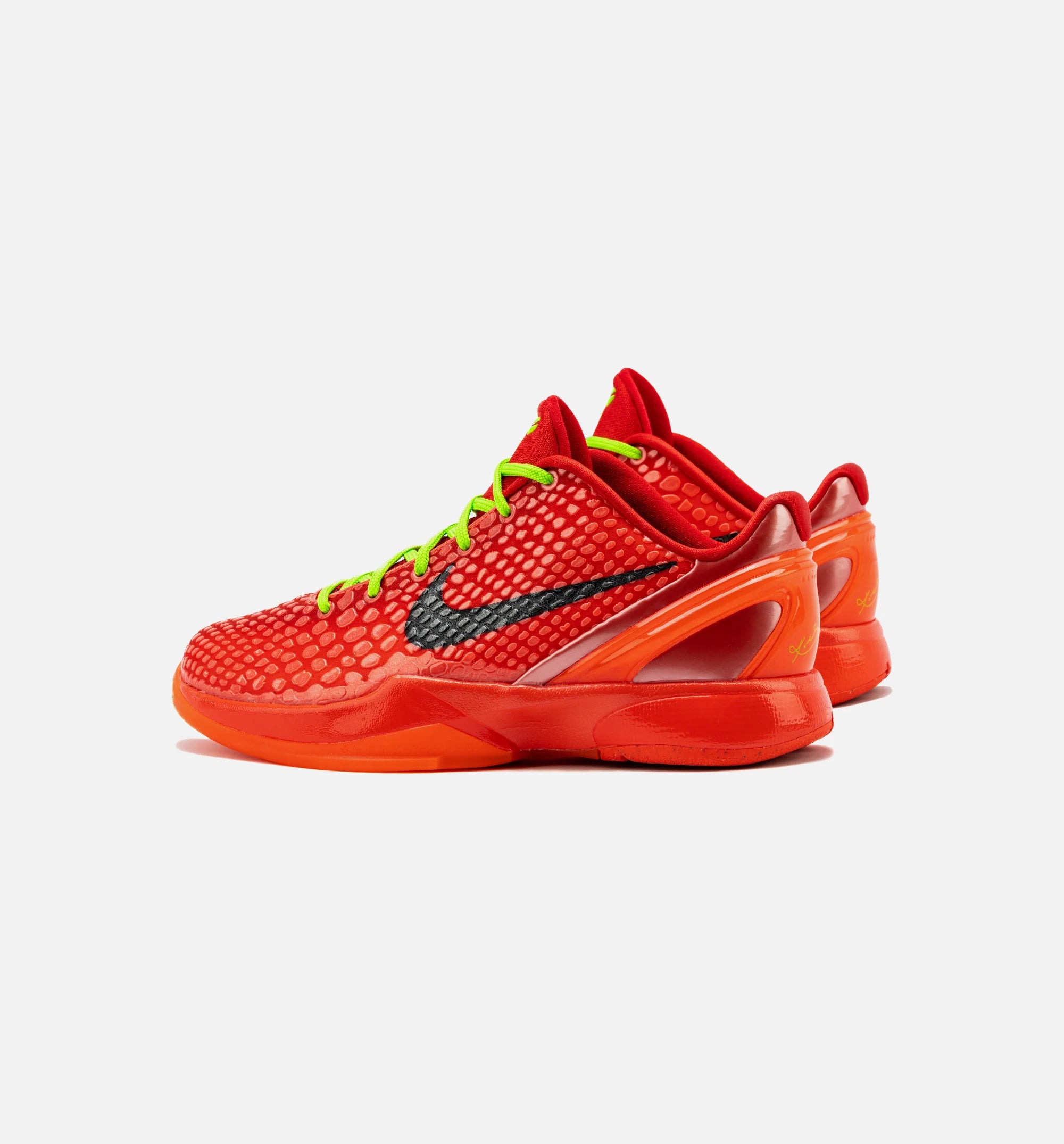 Kobe VI Protro Reverse Grade School Basketball Shoe Bright Crimson Black Electric Green Limit One Per Customer