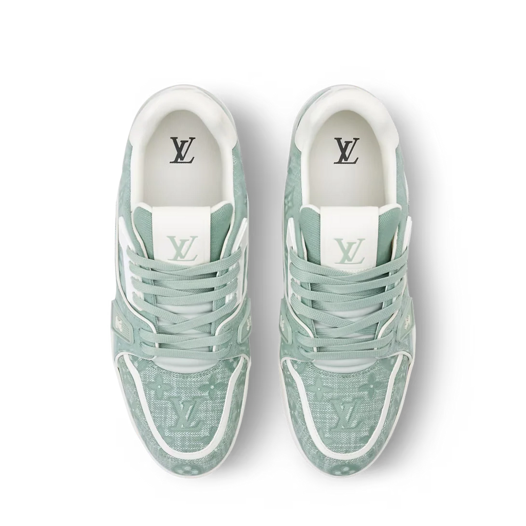 LV Trainer Green Canvas