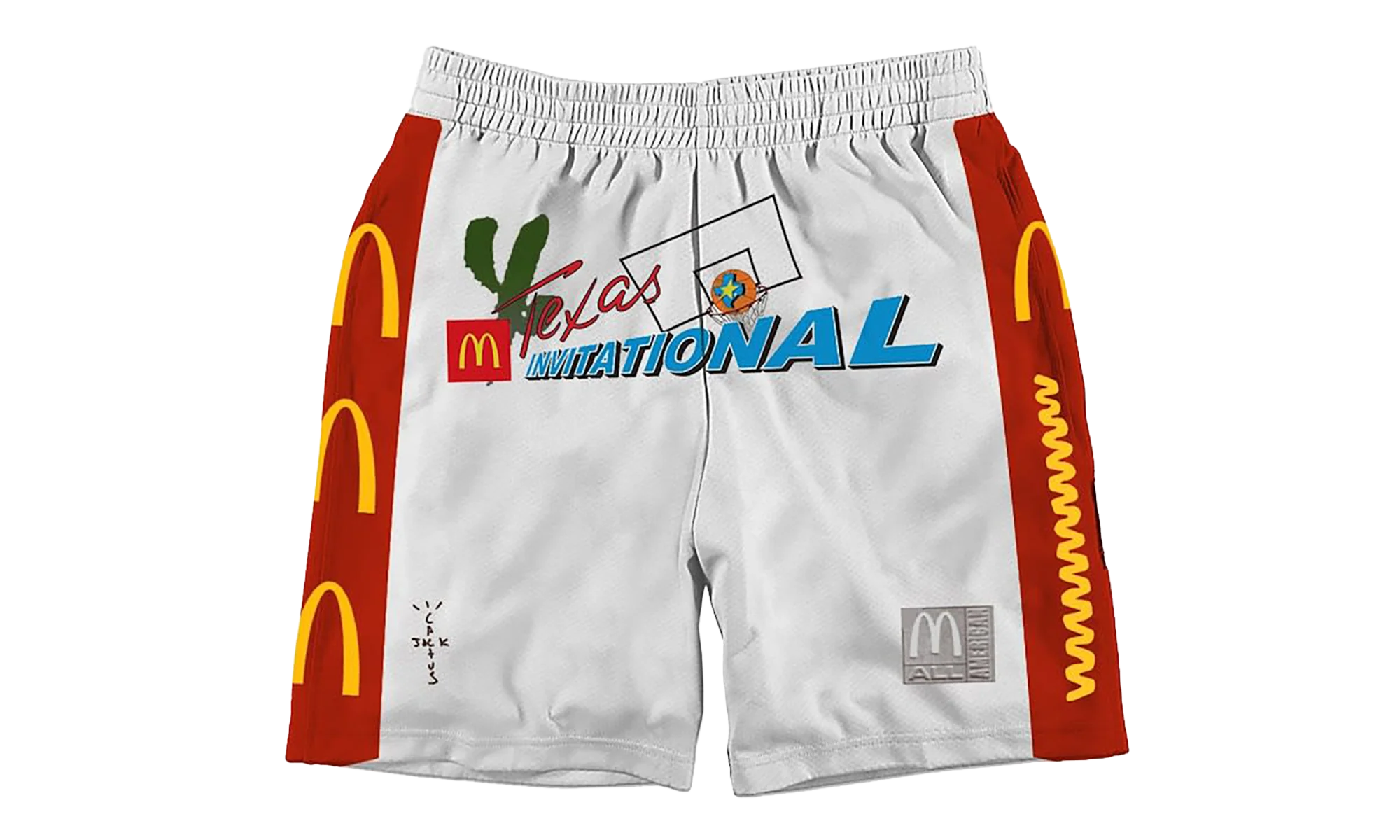 Travis Scott x McDonald's Cactus Jack All American Shorts "White" CPFM32