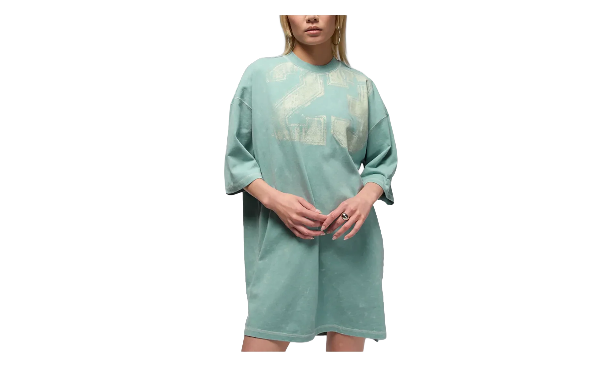 Jordan Flight T-Shirt Dress WMNS "Cannon / Seafoam / Sail" HQ9196 017