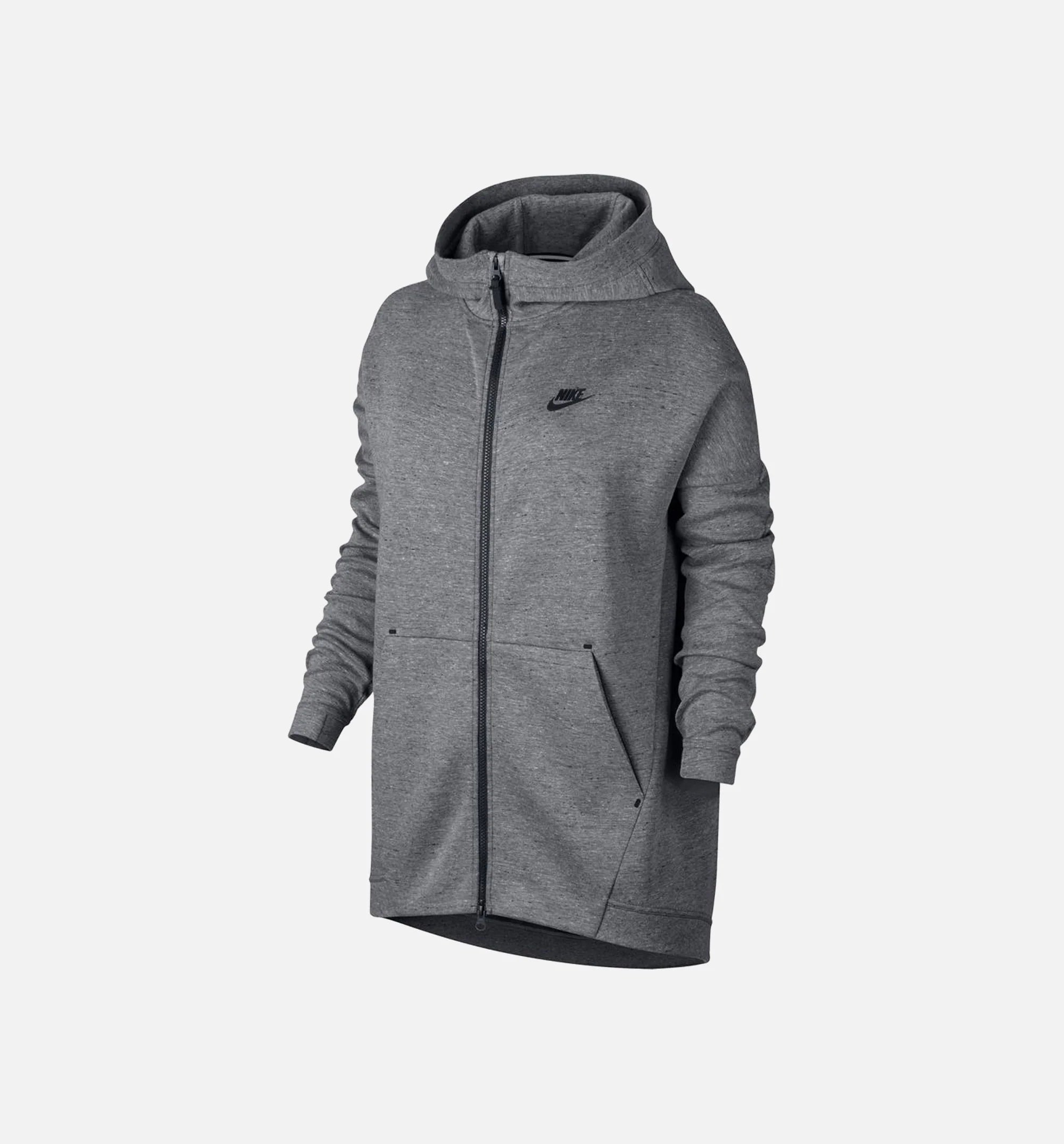 Tech Fleece Cape Womens Jacket Grey Black