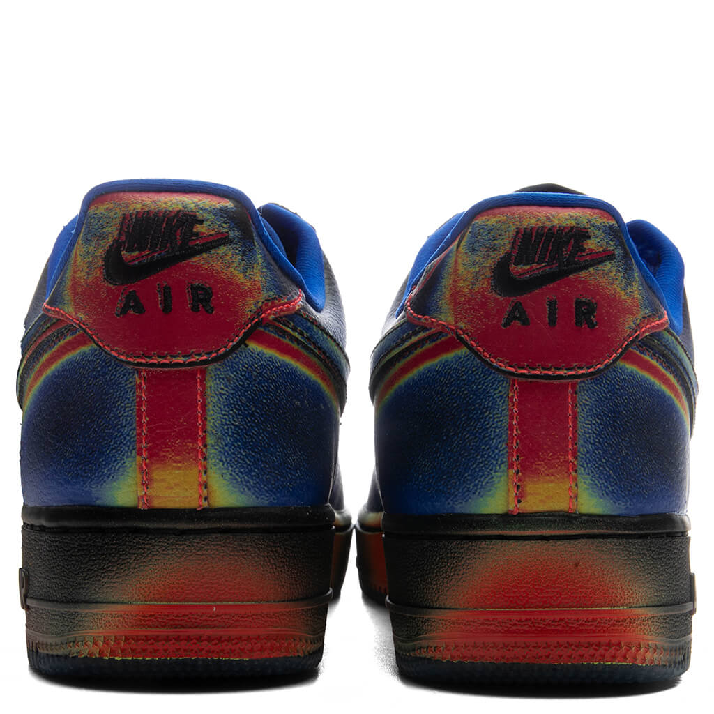 Air Force 1 Low Retro Heat Map Black Racer Blue Volt Ice Bright Crimson