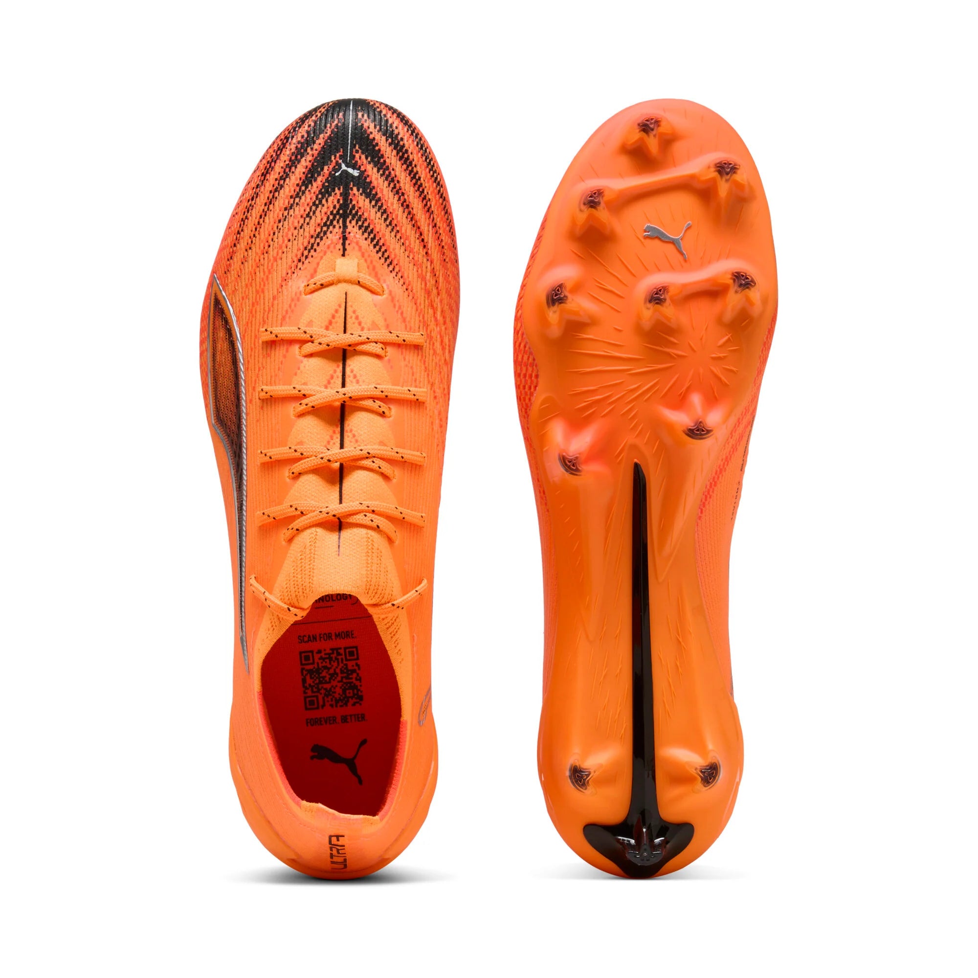 PUMA Ultra 6 Ultimate FG Mens Soccer Cleats Orange Black Red