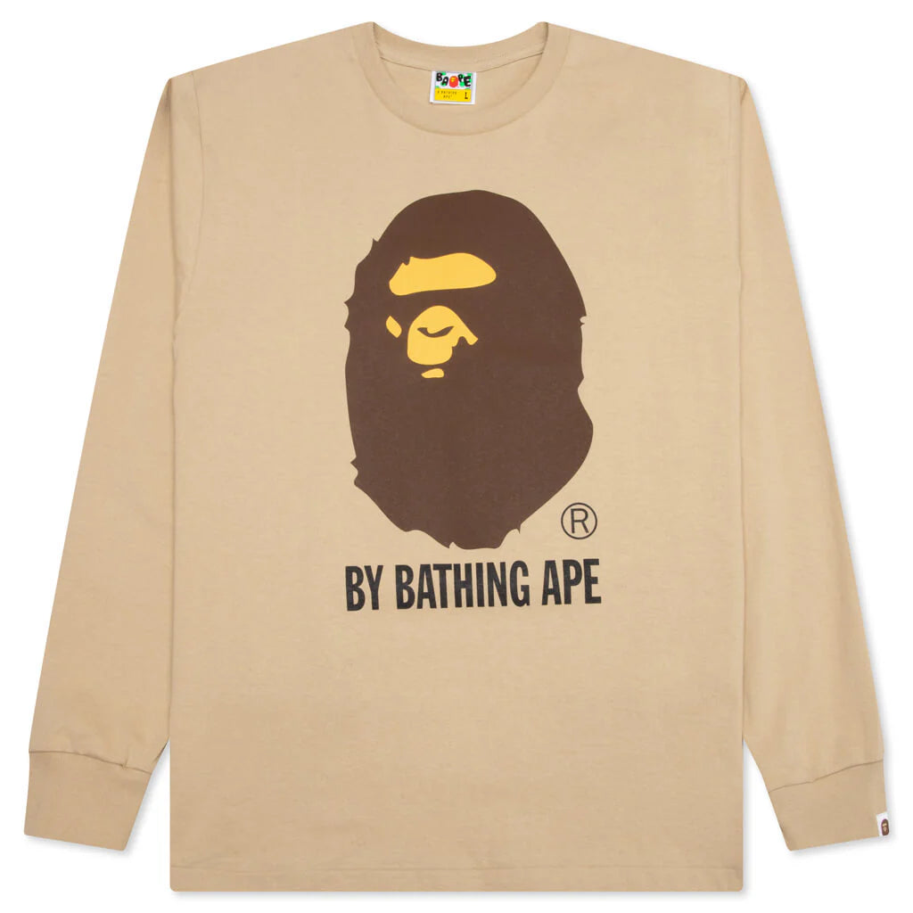 By Bathing Ape L S Tee Beige