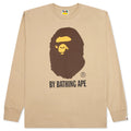 By Bathing Ape L S Tee Beige