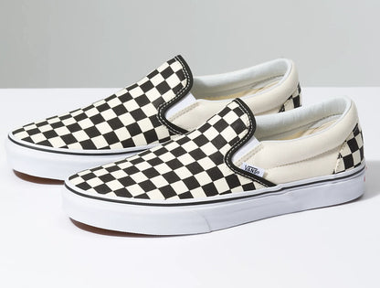 Vans Classic Slip On Checkerboard Black White