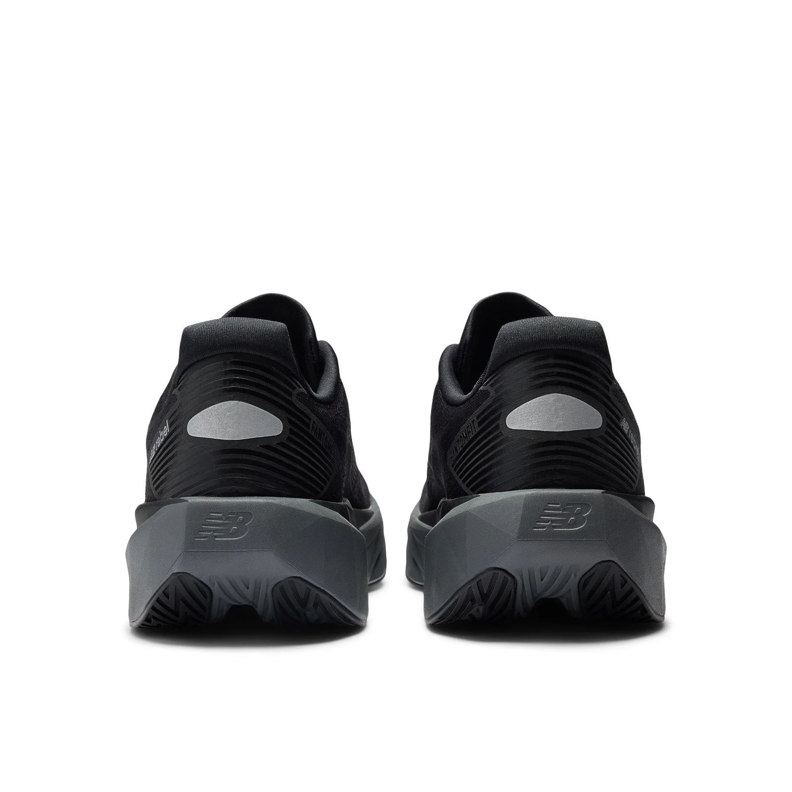 Men's FuelCell Rebel v5 in Black with Castlerock and Silver Metallic